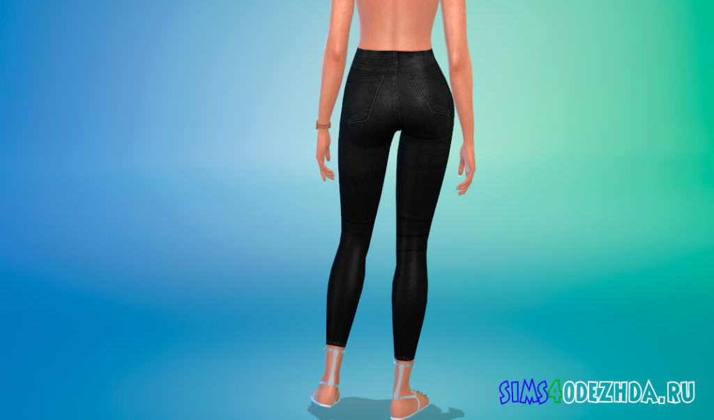 Осенние рваные джинсы для Симс 4 – фото 3
