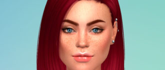 Пирсинг индастриал левого уха для Симс 4 – фото 1