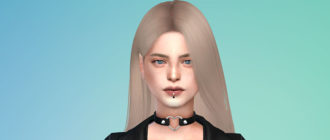 Пирсинг нижней губы для Симс 4 – фото