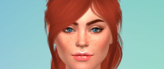 Пирсинг септум с украшением для Симс 4 – фото 1