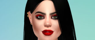 Пирсинг верхней части завитка раковины уха для Симс 4 – фото 1