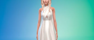 Платье Дейенерис из Игры престолов для Симс 4 – фото 1