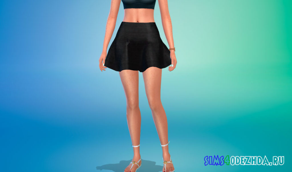 Пышная мини-юбка для Симс 4 – фото 2