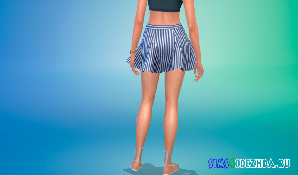 Пышная мини-юбка для Симс 4 – фото 3