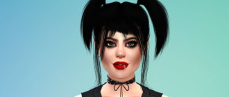 Стильный пирсинг нижней губы слева для Симс 4 – фото 1