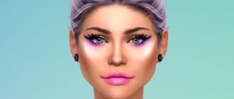 Тройной пирсинг носа для Симс 4 – фото 1