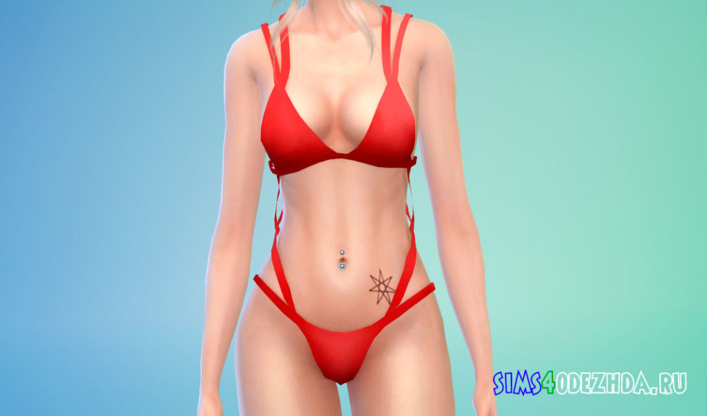 Верхний пирсинг пупка для Симс 4 – фото 3