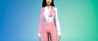 Женский костюм Гуччи для Симс 4 – фото 1