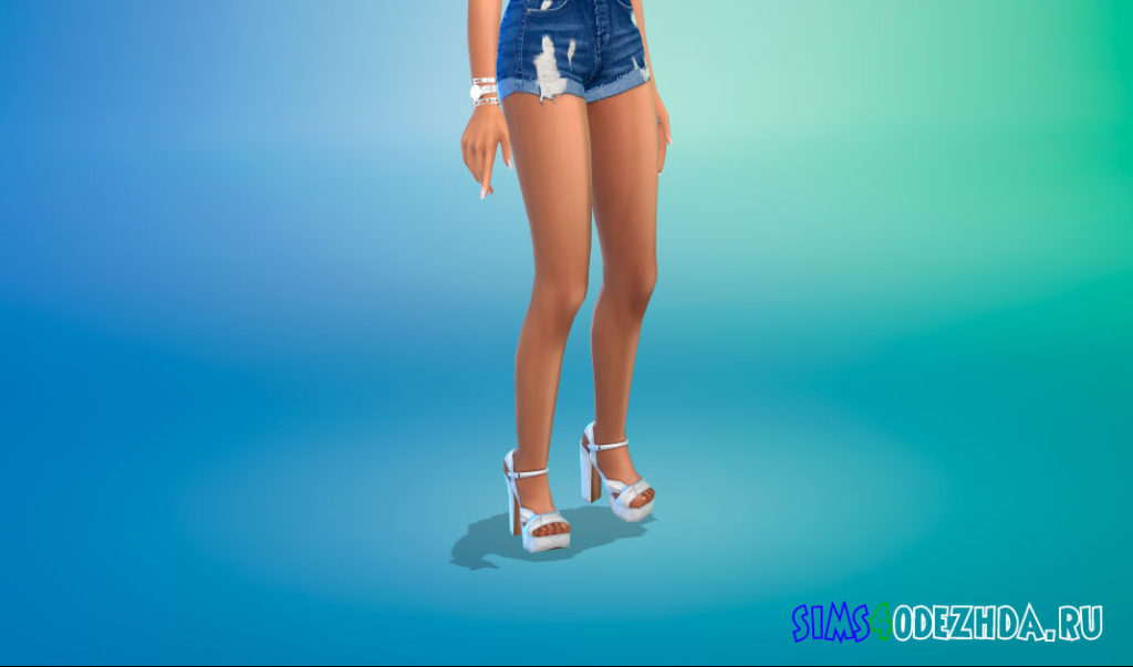 Босоножки с открытым носком для Симс 4 – фото 3