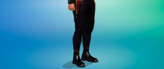 Ботинки челси для мужчин для Симс 4 – фото 1