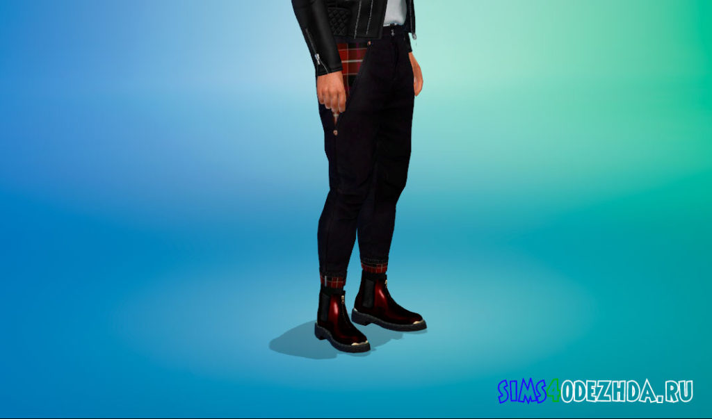 Ботинки челси для мужчин для Симс 4 – фото 3