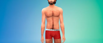 Детализированные волосы на теле для симов-мужчин для Симс 4 – фото 1