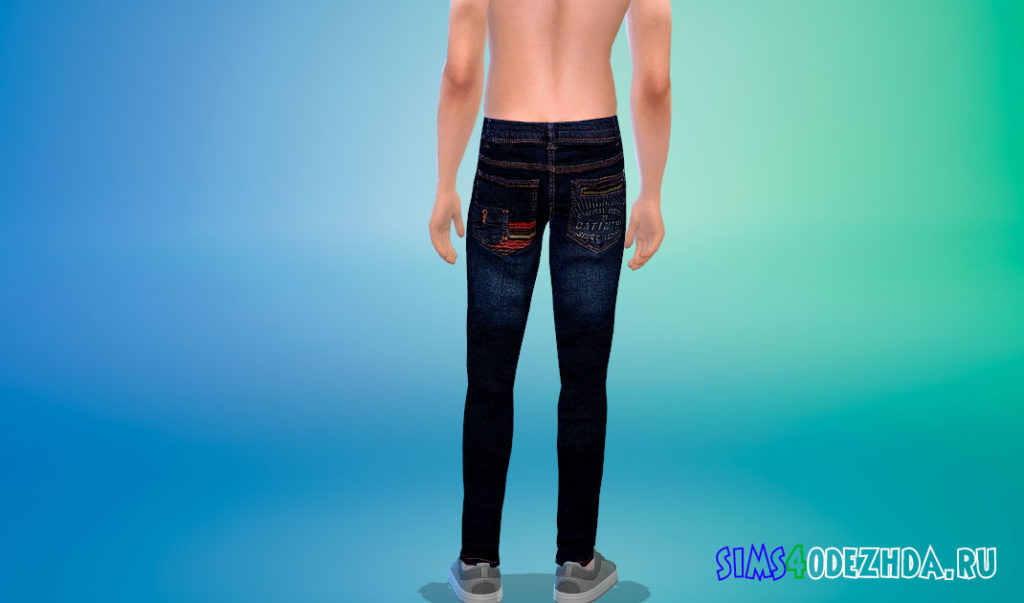 Джинсы Tiger Lane для Симс 4 – фото 3