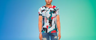 Яркие мужские футболки для Симс 4 – фото 1