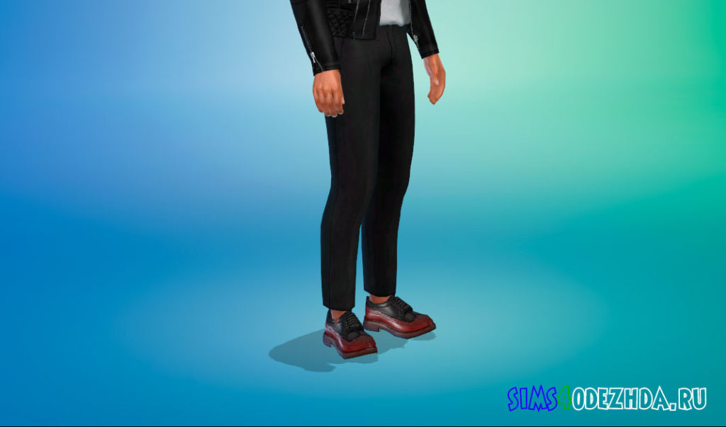 Элегантные туфли дерби для Симс 4 – фото 2