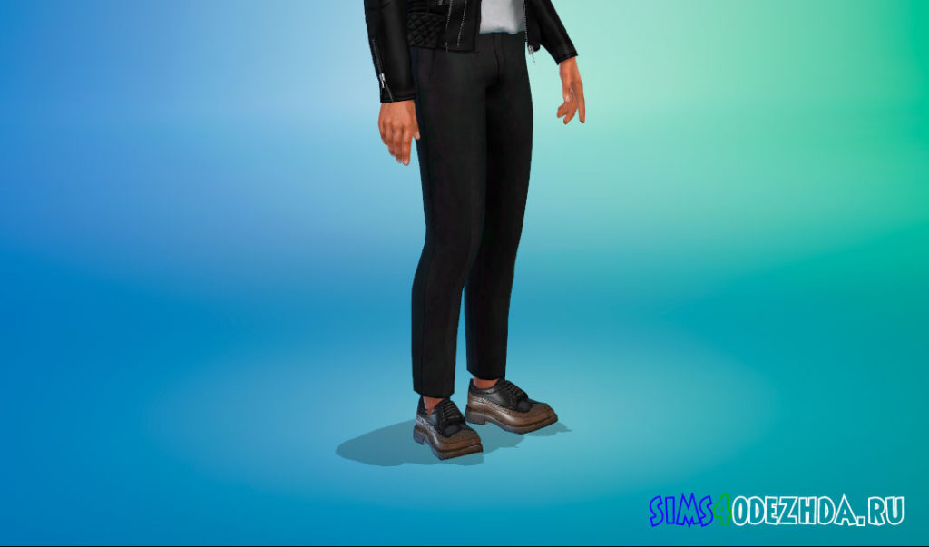 Элегантные туфли дерби для Симс 4 – фото 3