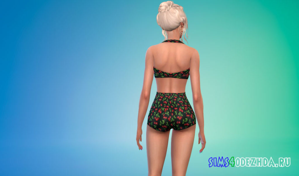 Купальный костюм из 60-х для Симс 4 – фото 3