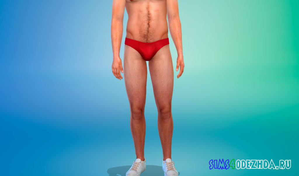 Мужские трусы брифы для Симс 4 – фото 3