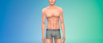 Мужской скинтон для разных рас для Симс 4 – фото 1