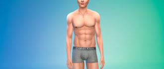 Мужской скинтон Markus Skin Overlay HQ для Симс 4 – фото 1