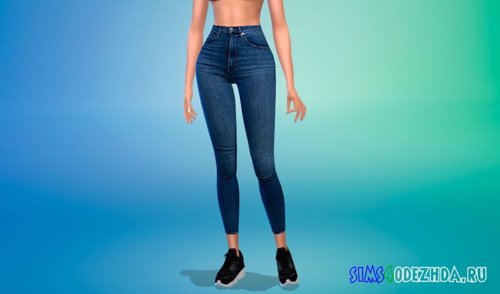 Облегающие женские джинсы для Симс 4 – фото 2