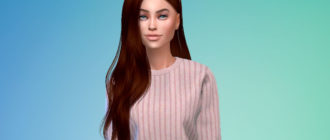 Прическа с открытым ухом для Симс 4 – фото 1