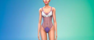 Прозрачное боди для Симс 4 – фото 1