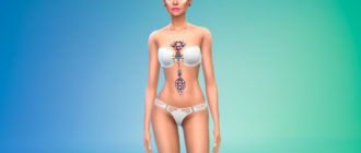 Роскошный женский купальник для Симс 4 – фото 1