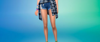 Рубашка вокруг талии для Симс 4 – фото 1