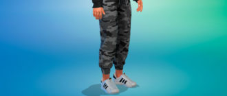 Спортивные мужские кеды RADIX ADIDAS для Симс 4 – фото 1
