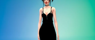 Женский сетчатый комбинезон для Симс 4 – фото 1