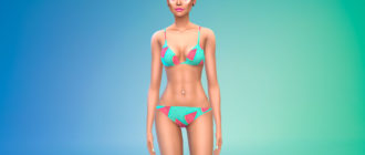 Бикини с фруктами для Симс 4 – фото 1