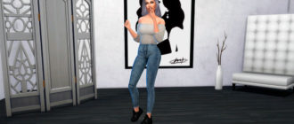 Фон для CAS с примерочной для Симс 4 – фото