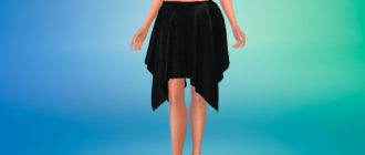 Юбка необычной формы для Симс 4 – фото 1