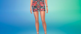 Юбка с узорами для Симс 4 – фото 1