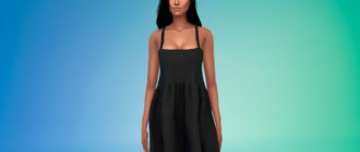 Макси-платье для Симс 4 – фото 1