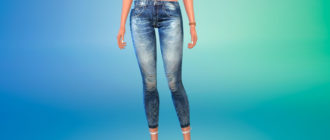 Мятые джинсы для Симс 4 – фото 1