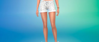 Набор пижамных шорт для Симс 4 – фото 1