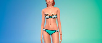 Неоновые бикини для Симс 4 – фото 1