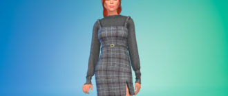 Платье со свитером для Симс 4 – фото 1