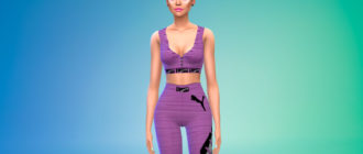 Женский спортивный костюм Puma для Симс 4 – фото 1