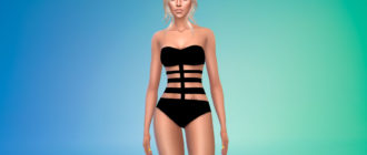 Бандажный купальник для Симс 4 – фото 1