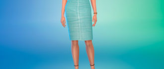 Юбка Ким Кардашьян для Симс 4 – фото 1