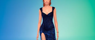 Красивое макси платье для Симс 4 – фото 1