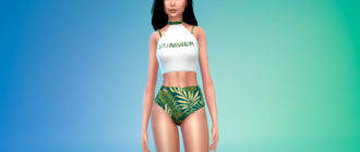 Купальный костюм Summer для Симс 4 – фото 1