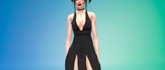 Летнее богемное платье для Симс 4 – фото 1