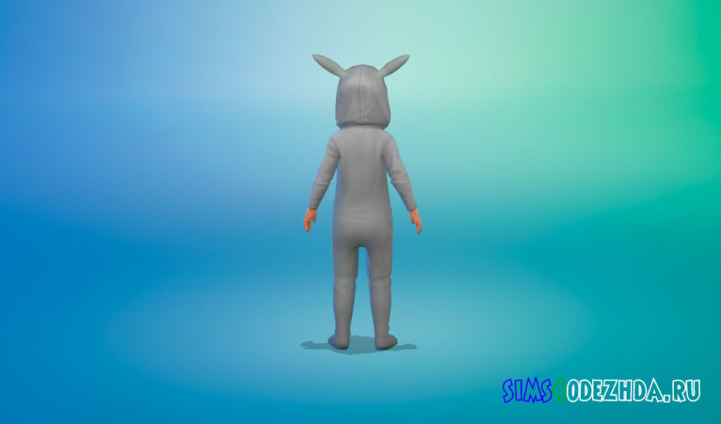 Пижама-комбинезон с Пикачу и Тоторо для малышей для Симс 4 – фото 3