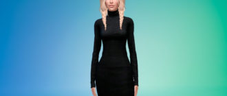 Платье крофт для Симс 4 – фото 1