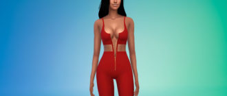 Сексуальный комбинезон для Симс 4 – фото 1