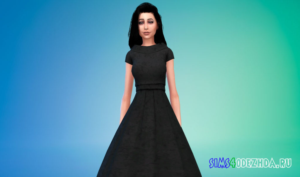 Свадебное платье в ретро стиле для Симс 4 – фото 2